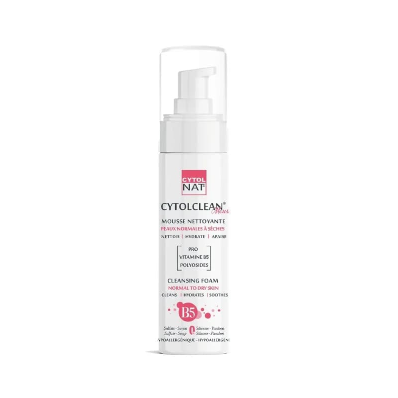 CYTOLNAT CYTOLCLEAN MOUSSE NETTOYANT PEAU NORMAL A SECHE 200ML